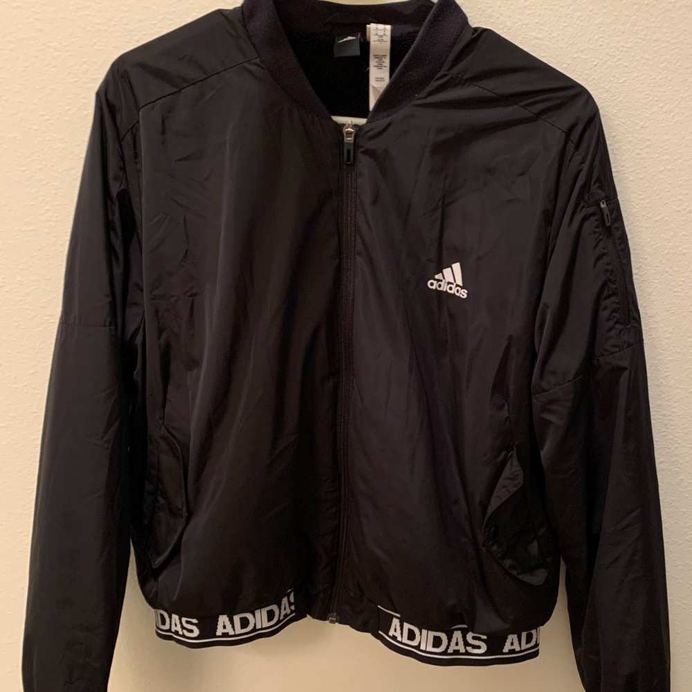 Adidas Fleece-Lined Bomber Jacket